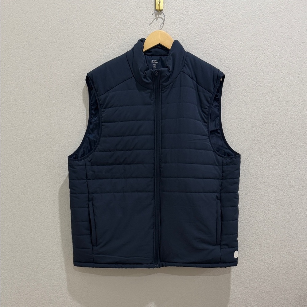 Navy Quilted Men's Vest